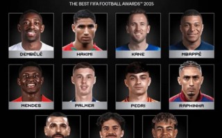 FIFA 年度最佳球員候選：登貝萊 領(lǐng)銜，亞馬爾、姆巴佩 在列