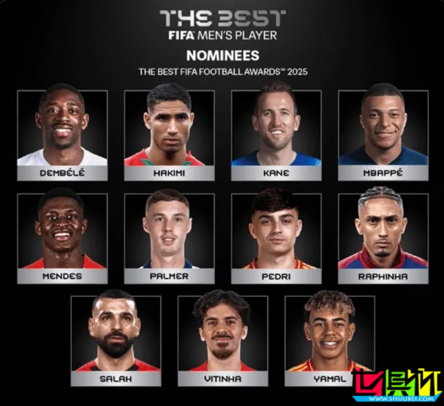 FIFA 年度最佳球員候選：登貝萊 領銜，亞馬爾、姆巴佩 在列-第1張圖片-世俱杯